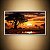 Quadro Decorativo Paisagem Savana Africana Pôr do Sol Elefantes e Árvore Baobá 6135 - Imagem 4
