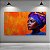 Quadro Decorativo Retrato Mulher Africana Turbante Colorido Pintura a Óleo 6146 - Imagem 4