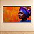 Quadro Decorativo Retrato Mulher Africana Turbante Colorido Pintura a Óleo 6146 - Imagem 3