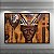 Quadro Decorativo Rosto Africano Tribo Étnica Com Adorno de Cabeça e Lança 6137 - Imagem 4