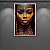 Quadro Decorativo Rosto Feminino Pintura Tribal Cores Vibrantes Africano 6152 - Imagem 4