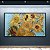 Quadro Decorativo Girassóis de Van Gogh Vaso com Fundo Azul Turquesa 6160 - Imagem 3