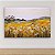 Quadro Decorativo Paisagem Colinas Douradas Campo de Flores e Texturas Têxteis 6154 - Imagem 3