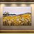 Quadro Decorativo Paisagem Colinas Douradas Campo de Flores e Texturas Têxteis 6154 - Imagem 4