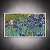 Quadro Decorativo Paisagem de Lírios Azuis e Folhagens de Van Gogh 6163 - Imagem 3