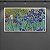 Quadro Decorativo Paisagem de Lírios Azuis e Folhagens de Van Gogh 6163 - Imagem 2