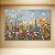 Quadro Decorativo Pintura a Óleo Campo de Flores Silvestres e Céu Azul 6162 - Imagem 2