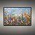 Quadro Decorativo Pintura a Óleo Campo de Flores Silvestres e Céu Azul 6162 - Imagem 4