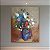 Quadro Decorativo Vaso de Flores Estilo Impressionista e Cores Vibrantes 6159 - Imagem 2