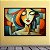 Quadro Decorativo Abstrato Estilo Cubista Mulher com Cores Vibrantes 6175 - Imagem 2