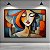 Quadro Decorativo Abstrato Estilo Cubista Mulher com Cores Vibrantes 6175 - Imagem 4
