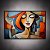 Quadro Decorativo Abstrato Estilo Cubista Mulher com Cores Vibrantes 6175 - Imagem 3