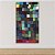 Quadro Decorativo Abstrato Geométrico Colorido Blocos de Cores Paul Klee 6173 - Imagem 1