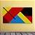 Quadro Decorativo Abstrato Geométrico Cores Primárias Estilo Moderno 6177 - Imagem 1