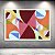 Quadro Decorativo Abstrato Geométrico Cores Vibrantes Formas Círculos Triângulos 6170 - Imagem 2