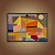 Quadro Decorativo Abstrato Geométrico Paisagem Colorida Estilo Klee 6176 - Imagem 4