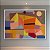 Quadro Decorativo Abstrato Geométrico Paisagem Colorida Estilo Klee 6176 - Imagem 3