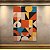Quadro Decorativo Abstrato Geométrico Retrô Minimalista Cores Terrosas 6179 - Imagem 3