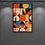 Quadro Decorativo Abstrato Geométrico Retrô Minimalista Cores Terrosas 6179 - Imagem 2
