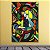 Quadro Decorativo Abstrato Moderno Cores Vibrantes e Figuras Geométricas 6168 - Imagem 2