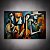 Quadro Decorativo Abstrato Músicos Cubistas Arte Moderna Colorida 6169 - Imagem 3