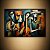 Quadro Decorativo Abstrato Músicos Cubistas Arte Moderna Colorida 6169 - Imagem 5