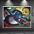 Quadro Decorativo Gatos Azuis e Amarelos Abstratos Arte Moderna Expressiva 6167 - Imagem 4