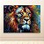 Quadro Decorativo Leão Abstrato Colorido Pintura a Óleo Texturizada 6181 - Imagem 5