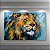 Quadro Decorativo Leão Abstrato Pintura Cores Vivas e Pinceladas 6184 - Imagem 5