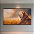 Quadro Decorativo Leão Majestic na Savana Pôr do Sol e Capim Dourado 6192 - Imagem 4