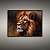 Quadro Decorativo Leão Majestoso Pintura a Óleo Abstrata Estilo Clássico 6191 - Imagem 4