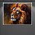 Quadro Decorativo Leão Majestoso Pintura a Óleo Abstrata Estilo Clássico 6191 - Imagem 5