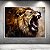 Quadro Decorativo Leão Rugindo Imponente Arte Pintura a Óleo Abstrata 6180 - Imagem 5