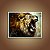 Quadro Decorativo Leão Rugindo Imponente Arte Pintura a Óleo Abstrata 6180 - Imagem 4