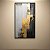 Quadro Decorativo Abstrato Moderno com Folha de Ouro e Textura Cinza e Preto 6196 - Imagem 1