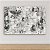 Quadro Decorativo Abstrato Monocromático Texturizado em Preto e Branco 6195 - Imagem 1