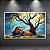 Quadro Decorativo Leão Majestoso Sob Árvore Iluminada e Céu Azul 6219 - Imagem 1