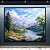 Quadro Decorativo Paisagem Alpina Montanhas Nevadas Lago e Floresta 6203 - Imagem 5