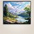 Quadro Decorativo Paisagem Alpina Montanhas Nevadas Lago e Floresta 6203 - Imagem 2