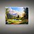 Quadro Decorativo Paisagem Alpina Rio Montanhas Neve e Floresta Dourada 6273 - Imagem 5