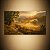 Quadro Decorativo Paisagem Amanhecer Dourado com Estrada Rural e Colinas 6230 - Imagem 4