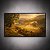 Quadro Decorativo Paisagem Amanhecer Dourado com Estrada Rural e Colinas 6230 - Imagem 1