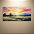Quadro Decorativo Paisagem Amanhecer Pôr do Sol no Campo e Montanhas 6274 - Imagem 4