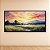 Quadro Decorativo Paisagem Amanhecer Pôr do Sol no Campo e Montanhas 6274 - Imagem 3