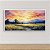 Quadro Decorativo Paisagem Amanhecer Pôr do Sol no Campo e Montanhas 6274 - Imagem 2