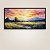 Quadro Decorativo Paisagem Amanhecer Pôr do Sol no Campo e Montanhas 6274 - Imagem 1