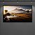 Quadro Decorativo Paisagem Arrozal com Montanhas e Pôr do Sol Dourado 6260 - Imagem 4