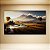 Quadro Decorativo Paisagem Arrozal com Montanhas e Pôr do Sol Dourado 6260 - Imagem 2
