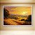 Quadro Decorativo Paisagem Campo Dourado Entardecer e Sol na Estrada Rural 6204 - Imagem 3