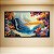 Quadro Decorativo Paisagem Cascata no Mar com Pôr do Sol Bordado 6247 - Imagem 4